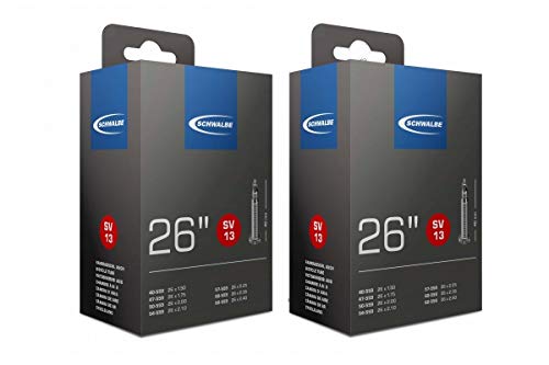 Schwalbe SV13 01150102C Inner Tubes 26 Inches Presta Valve (Pack of 2), Black - Image 5