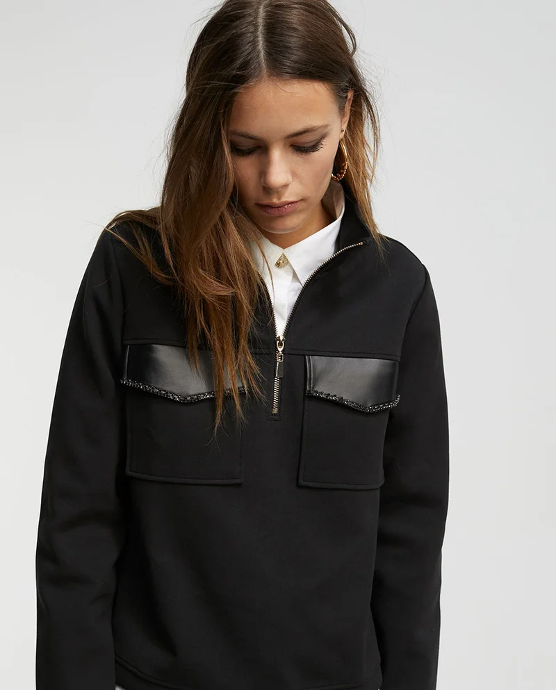 Lola Casademunt Sweatshirt with diamantÃ© detail