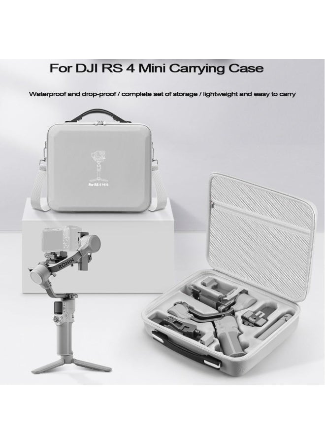 لـ DJI RS 4 Mini Case ، كيس الكتف المحمول للتخزين المقاوم للماء قضية حمل السفر الصلبة لـ DJI Ronin RS 4 Mini 3-Axis Gimbal Stabler والاكسسوارات - Image 4