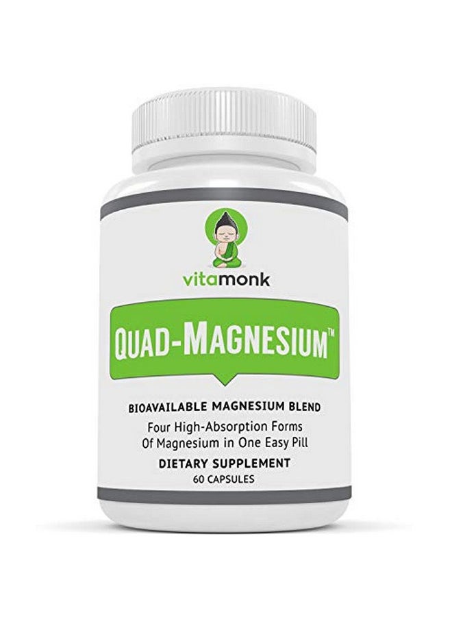 VitaMonk - Nesium Blend By Vitamonk With Magnesium Orotate Glycinate Chelate Magnesium Taurate And Di Magnesium Malate High Absorption Magnesium Complex For Sleep Heart And Mood - Image 1
