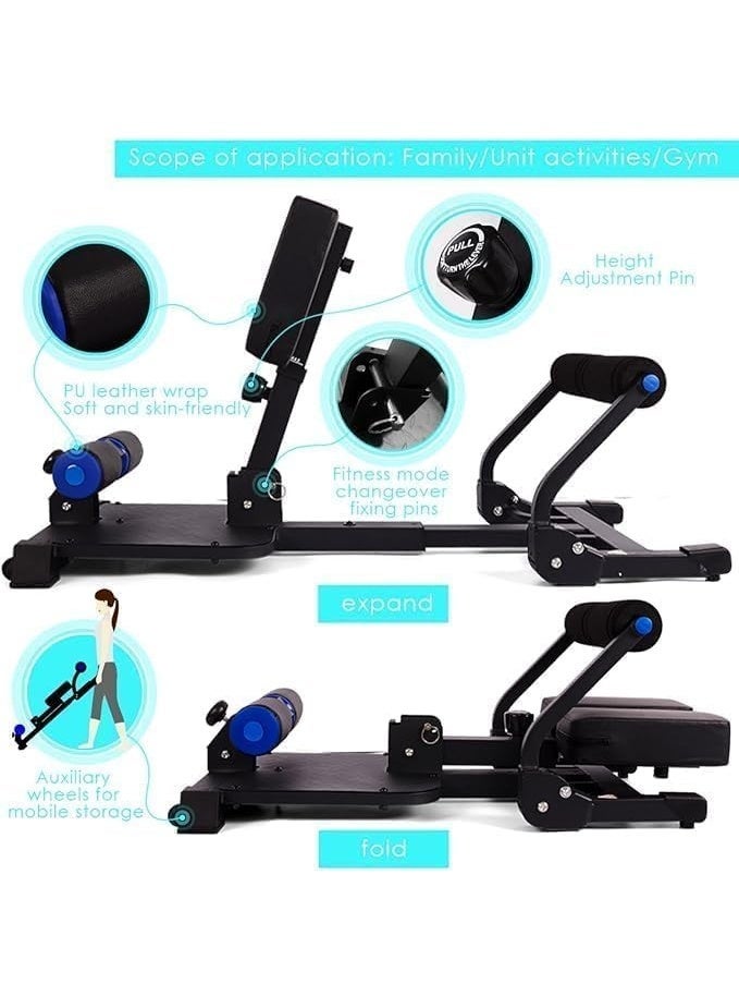 GymFit Leg Exercise Machine, Deluxe Multi-Function Deep Sissy Squat Machine, Home Gym Workout Station Hip Thrust Machine for Women & Men - Image 2