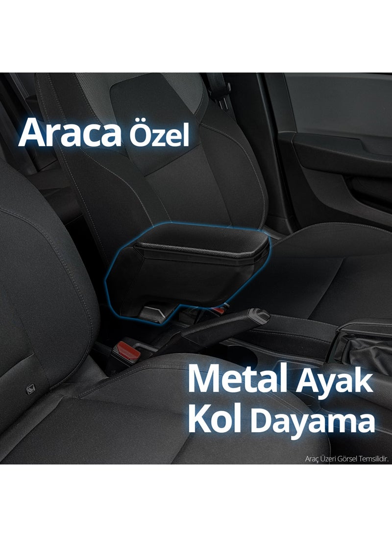 S-Dizayn - Opel Astra J Sedan Armrest Armrest Steel Leg Abs Black 2010 Onwards A+ Quality - Image 1