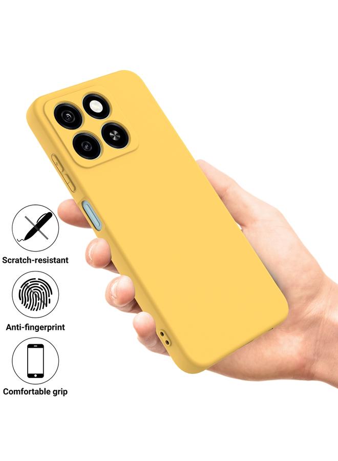 إيروريكس جراب لهاتف ZTE Blade A55 / A35، جراب هاتف مقاوم للصدمات من السيليكون السائل بلون نقي - Image 2