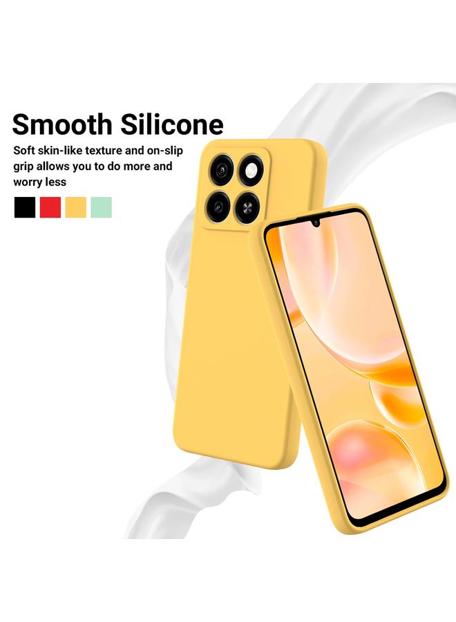 إيروريكس جراب لهاتف ZTE Blade A55 / A35، جراب هاتف مقاوم للصدمات من السيليكون السائل بلون نقي - Image 3