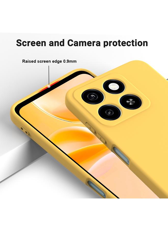 إيروريكس جراب لهاتف ZTE Blade A55 / A35، جراب هاتف مقاوم للصدمات من السيليكون السائل بلون نقي - Image 4