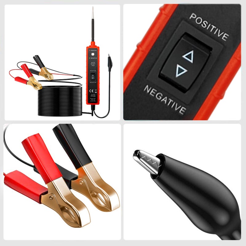 Circuit Tester 16Ft Red Cable - Short-Circuit Protection Voltage Protection for 6-24V DC Vehicles Boats Trailers - Image 5