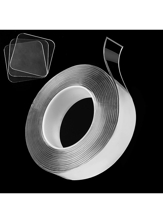 PROMASS promass Nano Tape Double Sided Heavy Duty (3 Meter), Carpet Tape, Multipurpose Mounting Tape, Strong Sticky Adhesive Tape, Removable Transparent Wall Hanging Tape  - Image 1