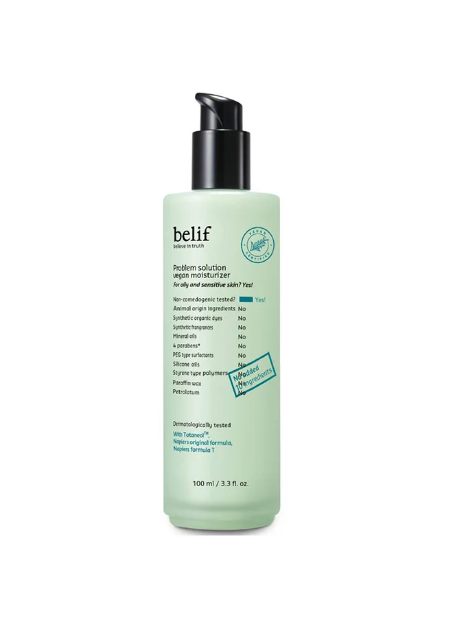 THE FACE SHOP belif problem solution vegan moisturizer 100