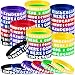 Simgoing 120 Pcs Kindergarten Rubber Bracelets Kindergarten Themed Silicone Wristbands Back to School Party Favors Classroom Decor Supplies Exchange Gifts - Image 2