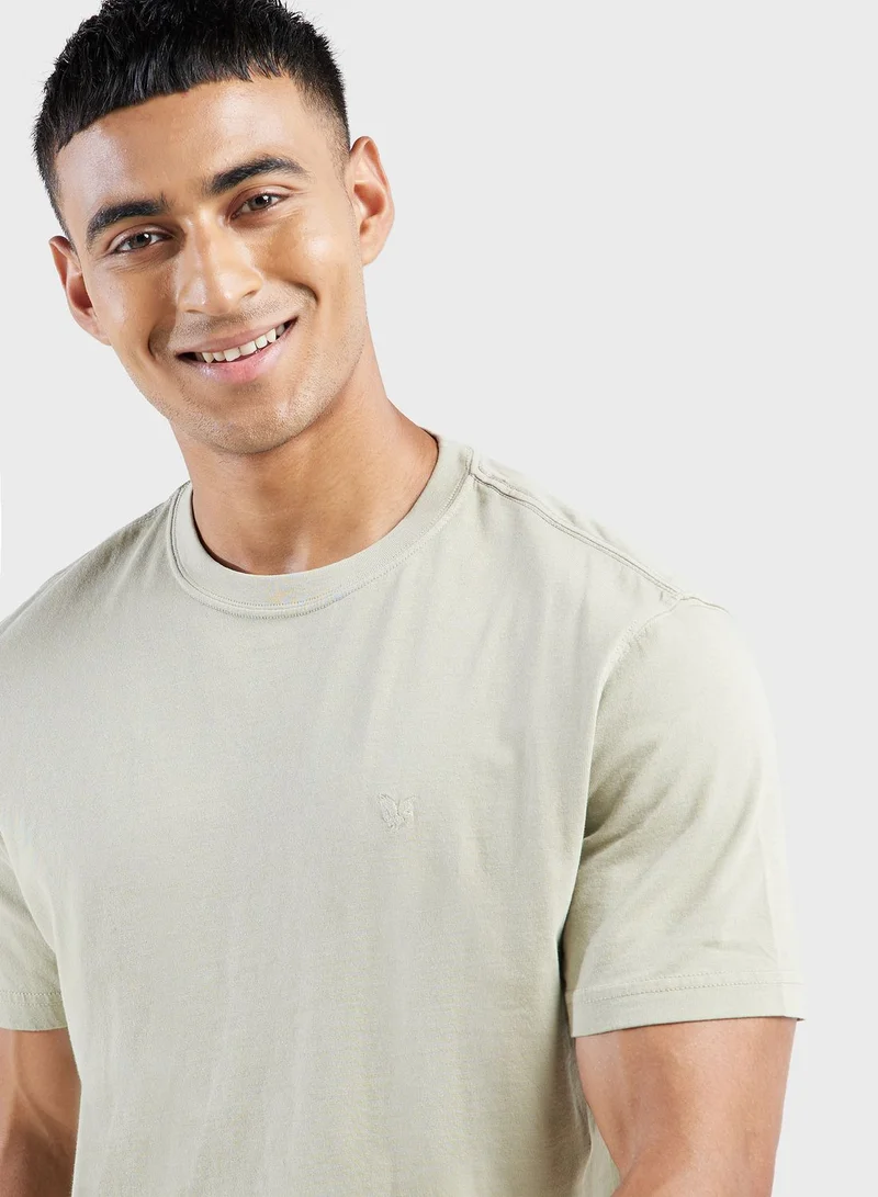 American Eagle Essential Crew Neck Knitted T-Shirt
