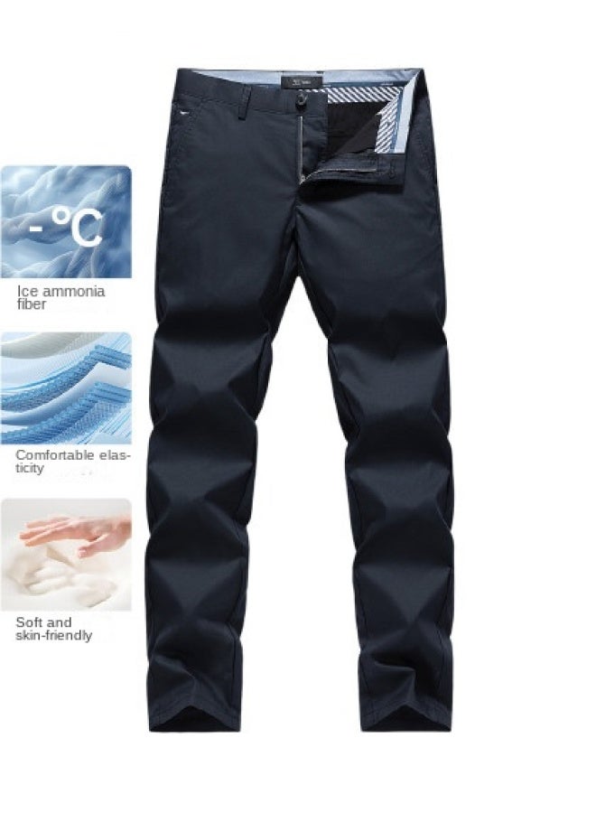 Septwolves Cool And Breathable】25 Summer New Business Casual Pants Lightweight Breathable Versatile Straight Leg Trousers - Image 1