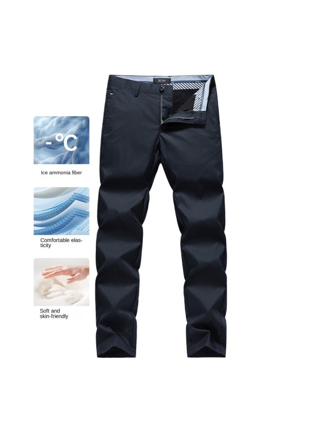 Septwolves Cool And Breathable】25 Summer New Business Casual Pants Lightweight Breathable Versatile Straight Leg Trousers - Image 2