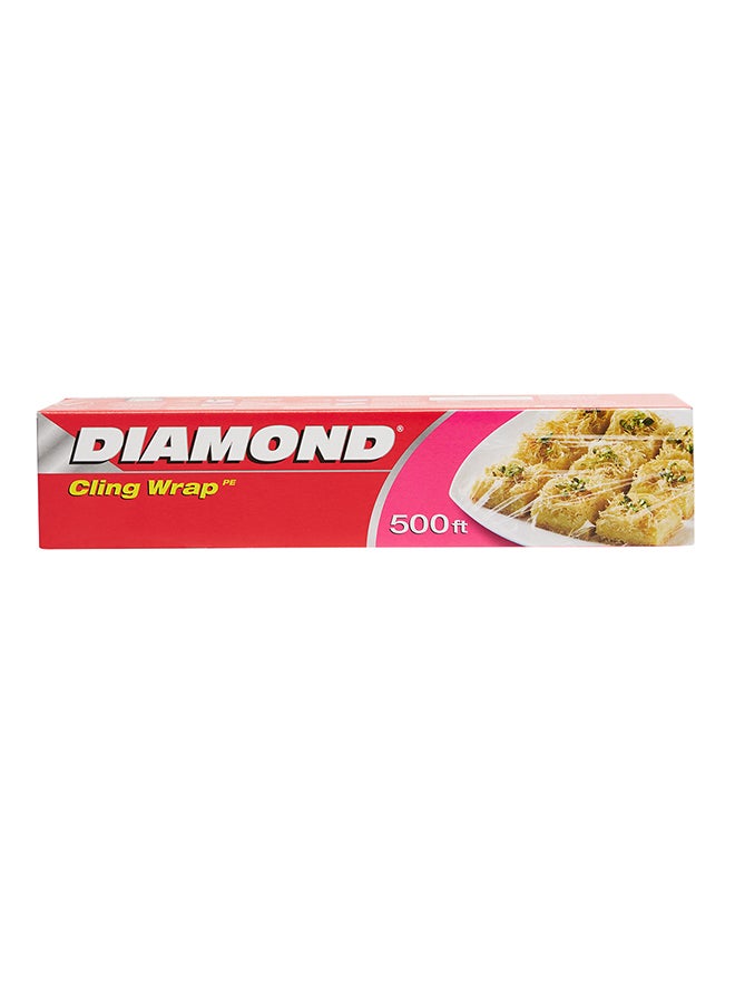 Diamond Cling Wrap Clear 500feet - Image 1