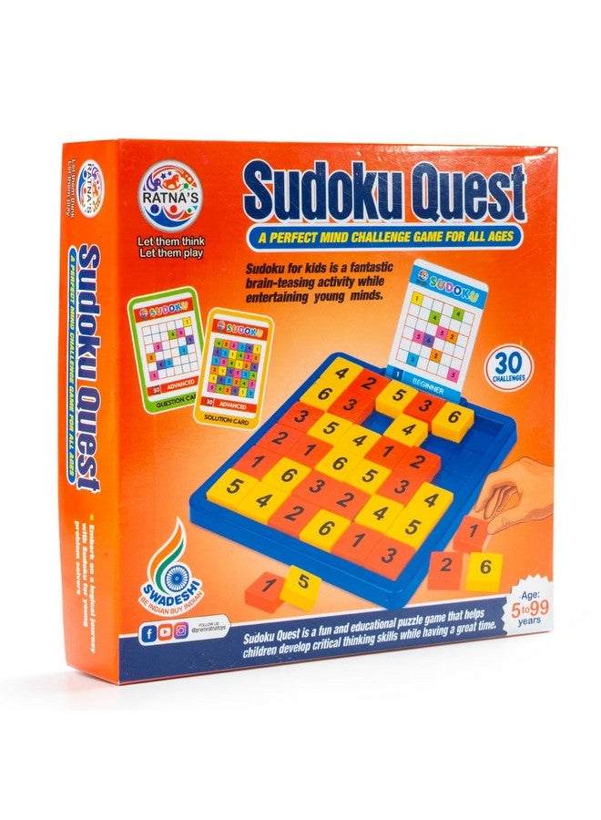 Ratna's Sudoku Quest Mind Challenging Travelling Board Game for Kids & Adults - Image 4