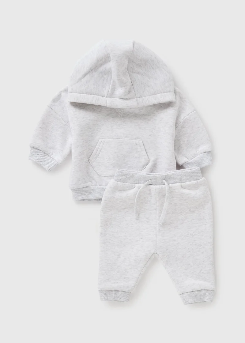 Matalan Baby Grey Hoodie & Jogging Bottom Set