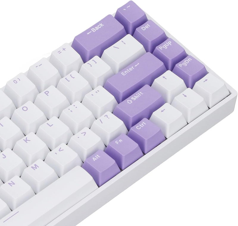 68 Portable Switch Blue RGB RGB Wireless Keyboard Mechanical Game Keyboard for White ABS - Image 5