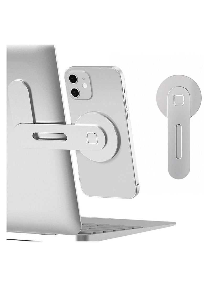 Magnetic Magsafe Phone Holder for Laptop Adjustable Metal Side Mount Stand - Image 1