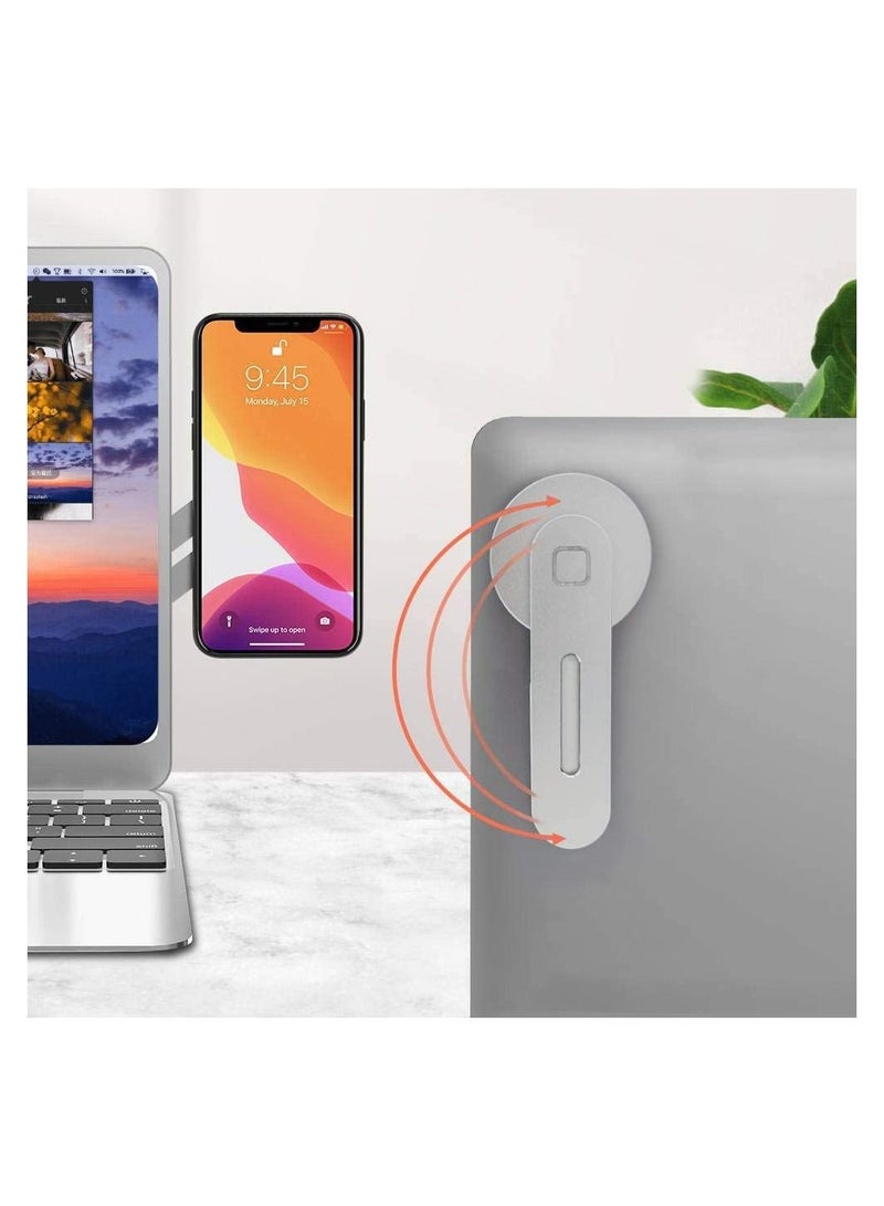 Magnetic Magsafe Phone Holder for Laptop Adjustable Metal Side Mount Stand - Image 3