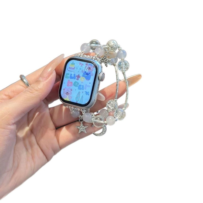 سوار ساعة ذكية سوار راتنج متوافق مع Apple Watch / SE بملاءمة قابلة للتعديل وحزام بديل للاستخدام اليومي باللون رمادي قابل للتعديل - Veloris - Image 4
