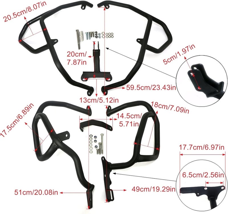 QASULER Highway Crash Bars for CRF1100L Africa Twin - Image 2