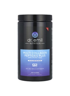 DR EMIL NUTRITION Dr. Emil Nutrition, Multi Collagen Peptides Plus Hyaluronic Acid, Unflavored, 316.5 g  - Image 1