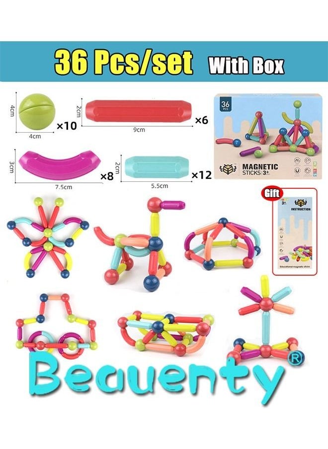 Beauenty - 36pcs Magnetic Sticks Building Set Toys - Image 1