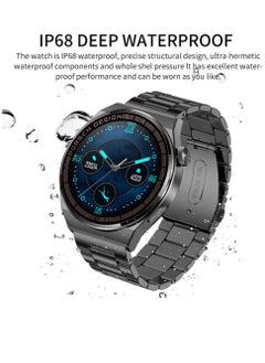 Porsche Bluetooth Calling IP68 Waterproof Heart Rate Monitor Fitness Tracker Smartwatch Black  - Image 3