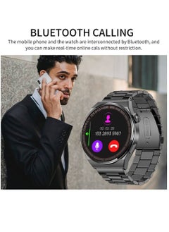 Porsche Bluetooth Calling IP68 Waterproof Heart Rate Monitor Fitness Tracker Smartwatch Black  - Image 4
