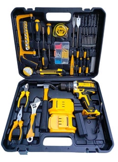 Denx CORDLESS DRILL SET Professional Household Home Tool Kit Set with DIY Hand Tool Kits for Garden Office House Repair Maintain |Maximum Diame10mm | Speed 0 - 1450 R/MIN | 21 V | 1300mAH | Additional Battery | DX1778  - Image 5