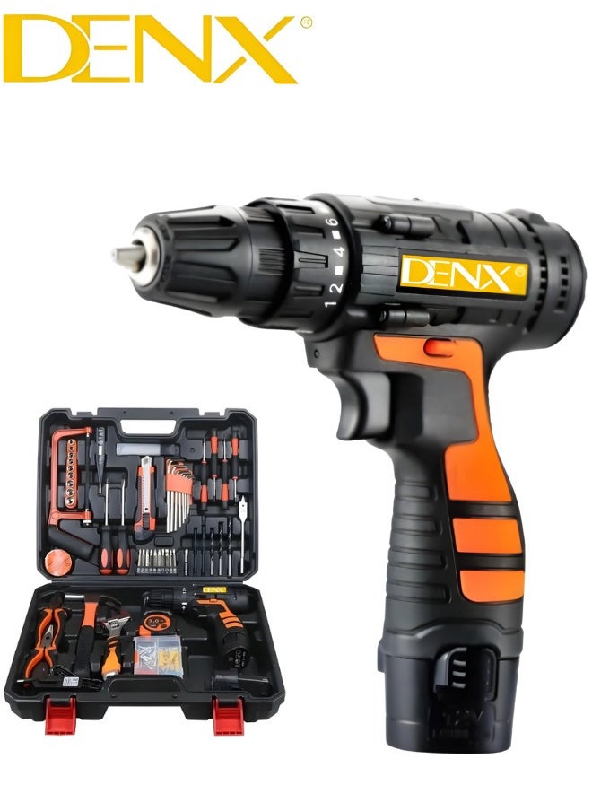 CORDLESS DRILL SET Professional Household Home Tool Kit Set with DIY Hand Tool Kits for Garden Office House Repair Maintain |Maximum Diame10mm | Speed 0 - 1450 R/MIN | 21 V | 1300mAH | Additional Battery | DX1778 - pzsku/ZD235B1901EA8CBFA7E0EZ/45/_/1730715565/f20e01fc-d6d8-40f5-af66-20652680fbe3