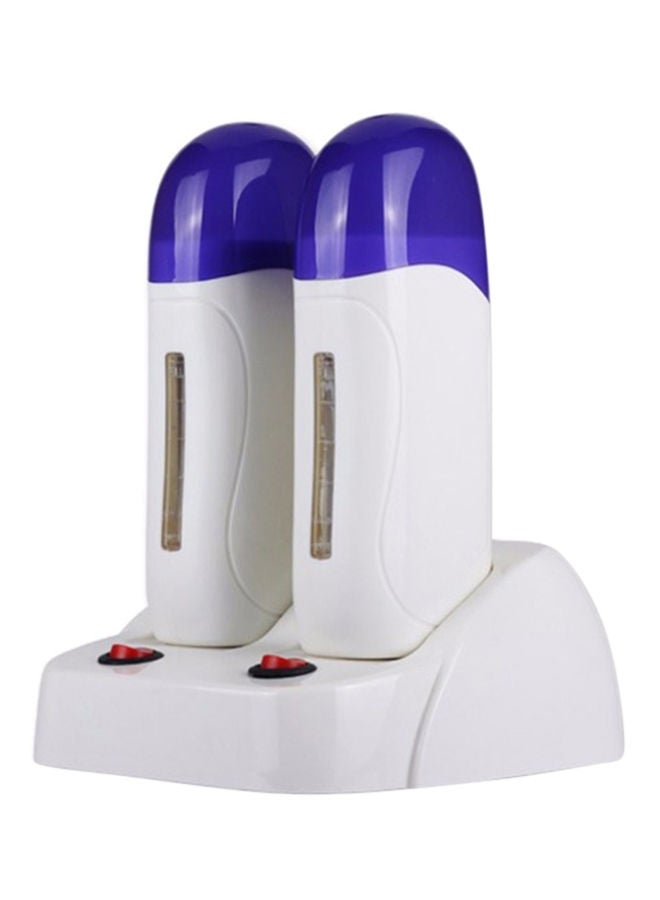 NIBEMINENT Roller Depilatory Wax Cartridge Heater White/Blue