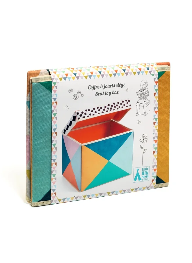 DJECO Geometry Seat Toy Box