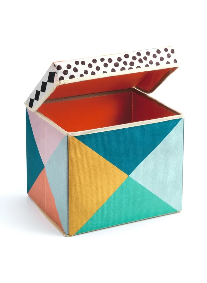 DJECO Geometry Seat Toy Box