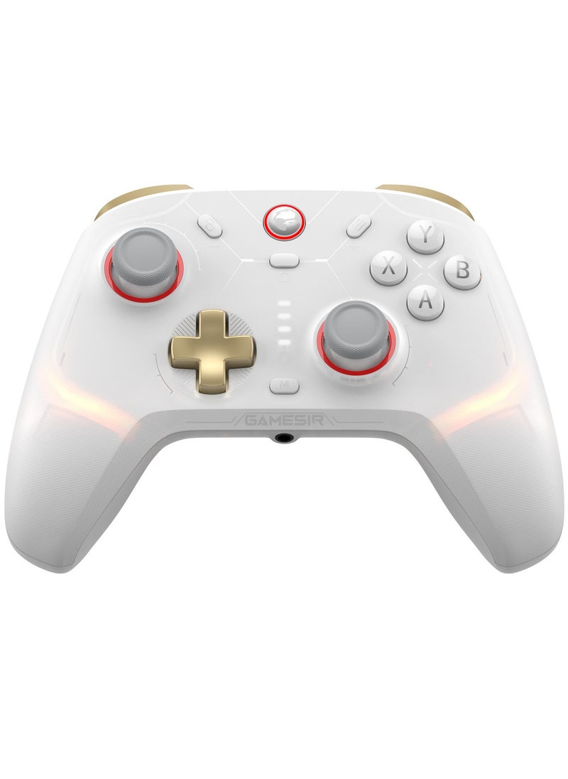 General Classic Gamepad GameSir Cyclone 2 Daybreak Wireless Game Controller for Steam Switch Android iOS PC with RGB Lamp Audio Hall Linear Trigger and Micro Trigger Switch Six-Axis Gyroscope Battery Capacity 860mAh White  - Image 1