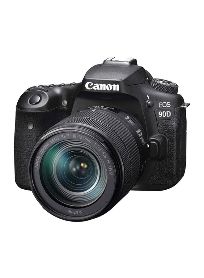 Canon EOS 90D DSLR Camera، With EF-S 18-135mm IS USM Lens، 32.5 MP، APS-C sensor، 10 fps، Dual Pixel CMOS AF، Wi-Fi and Bluetooth، 4K، Vari-Angle Touchscreen، Great for Wildlife & Sports Photography - Image 3