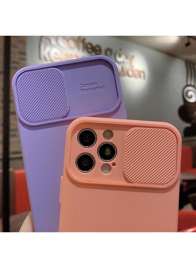 S-TOP Case For iPhone 11 Slid Camera Shield Liquid Silicone TPU Phone Case - Image 5