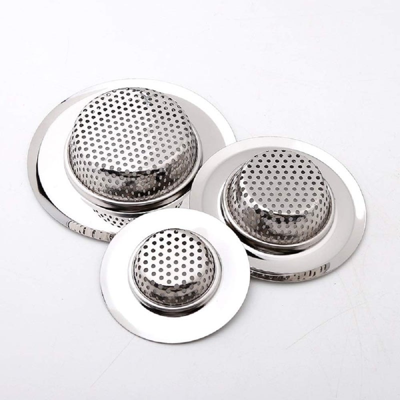 Feeke Hair Catcher Shower Drain(3 Pack), Bathtub Drain Cover, Sink Tub Drain Stopper, Sink Strainer for Kitchen and Bathroom, Hair Stopper for Bathtub Drain Cover Size from 2.13'' to 4.5''. - Image 3