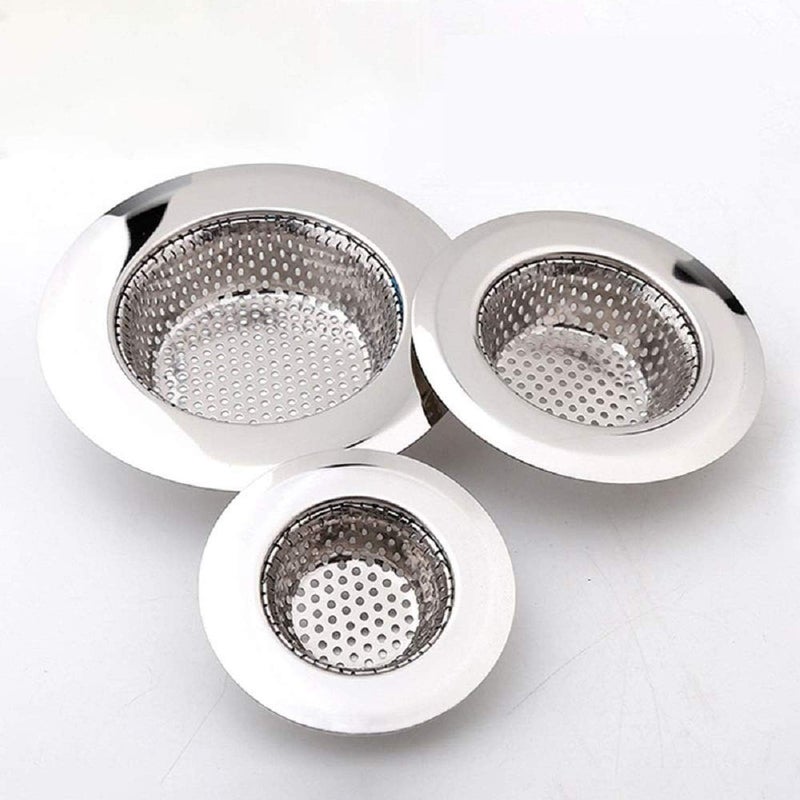 Feeke Hair Catcher Shower Drain(3 Pack), Bathtub Drain Cover, Sink Tub Drain Stopper, Sink Strainer for Kitchen and Bathroom, Hair Stopper for Bathtub Drain Cover Size from 2.13'' to 4.5''. - Image 1