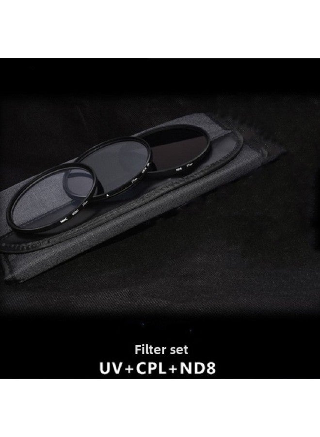 UV Mirror CPL Polarizer ND8 Subtractive Lens 77mm Filter Set Filter Package Ultra HD Digital Camera Lens-Color:52mm With Filter Bag  - Image 2