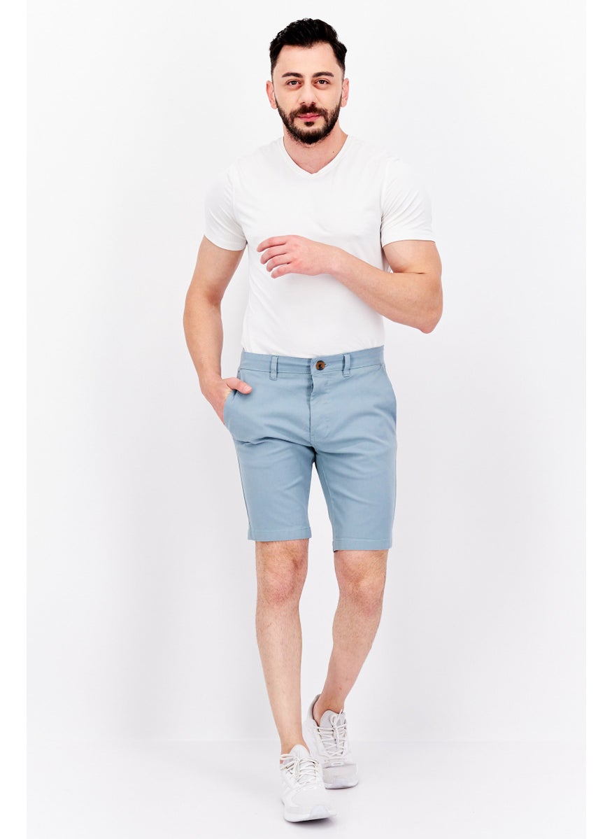 Men Slim Fit Solid Basic Short, Sage Blue - pzsku/ZD235F252A0135EC09F4BZ/45/_/1727187990/1a93cadd-b793-4a86-9150-ce8e97fd98c9