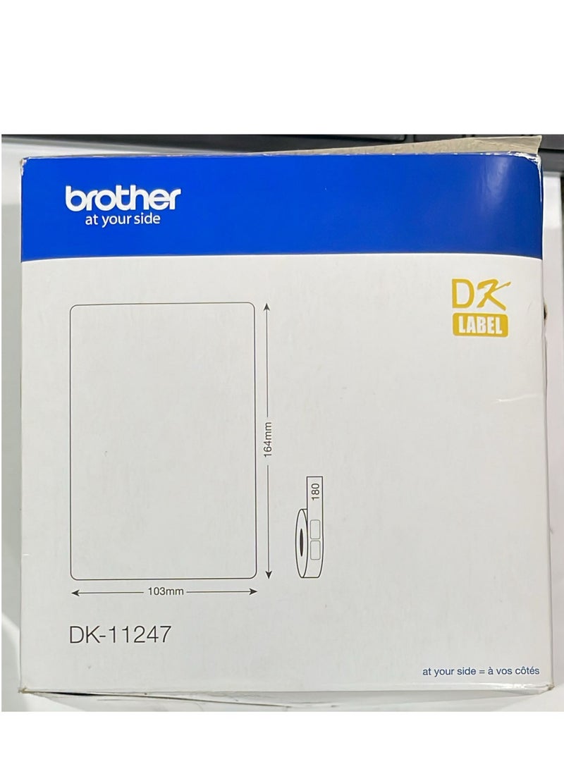 Brother label large shipping labels - black on white paper original DK-11247 - Image 2