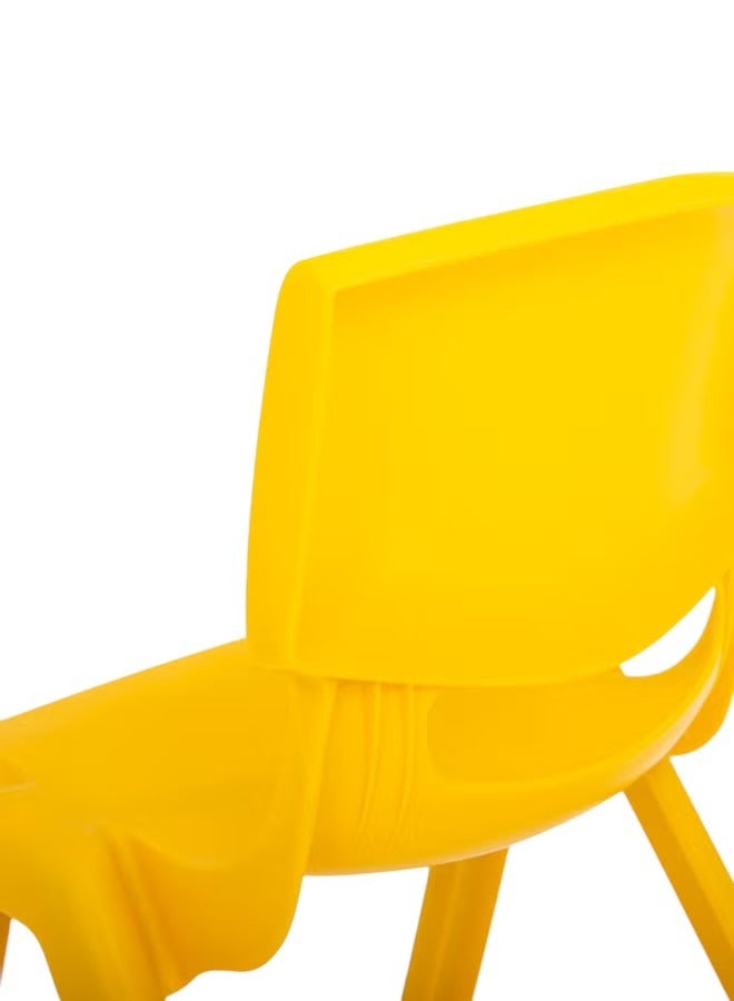 Durable Stackable Plastic Chair for Kids, Indoor & Outdoor Use, Suitable for Children and Adults up to 80 kg (Length 32 cm, Width 31 cm, Height 50 cm) - ( Yellow )  - Image 4
