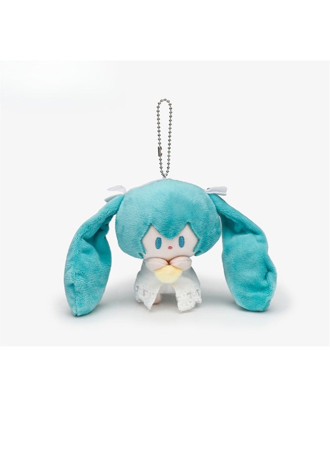 عام سلسلة مفاتيح صغيرة لشخصية "هاتسون ميكو"، دمية لطيفة ومحشوة بشكل رائع، هدية مثالية لعيد الميلاد للعائلة والأصدقاء. - Image 2