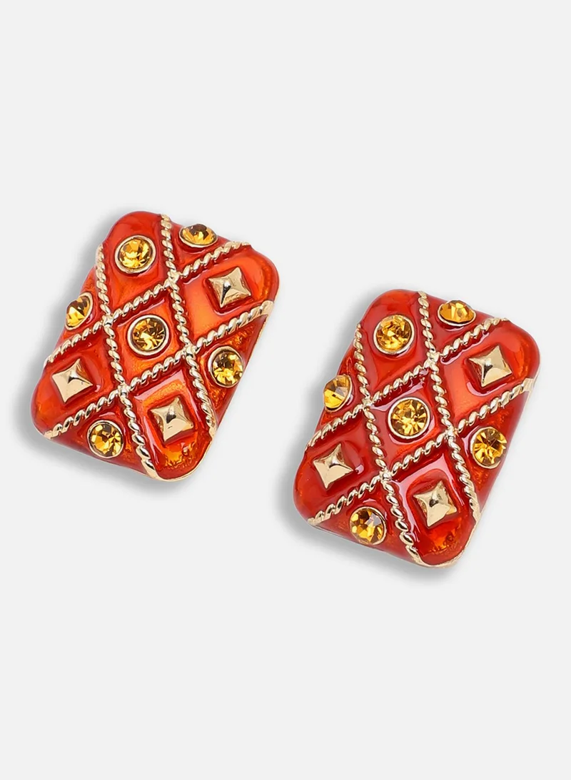 سوهي مسمار حجري مصمم للحفلات مطلي بالذهب