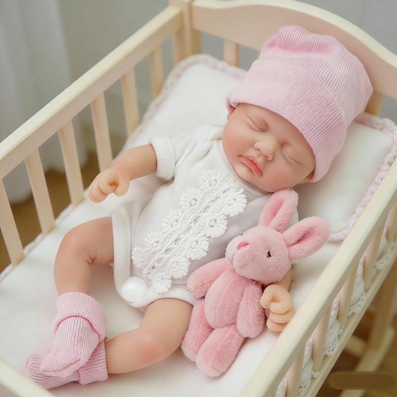 Mire & Mire Mire Mire Reborn Baby Dolls 7 Inch Silicone Doll Mini Realistic Newborn Baby Dolls Silicone Full Body Stress Relief Hand MadeB - Image 4