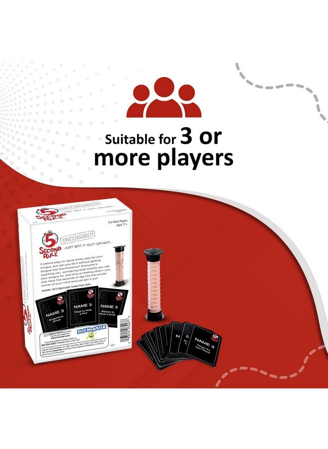 5 Second Rule Uncensored Funny Card Game For Game Night For Ages 17 And Up  - Image 5