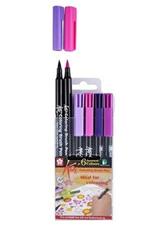 SAKURA Koi 6 Water Colour Brush Pen (Violets)  - Image 3