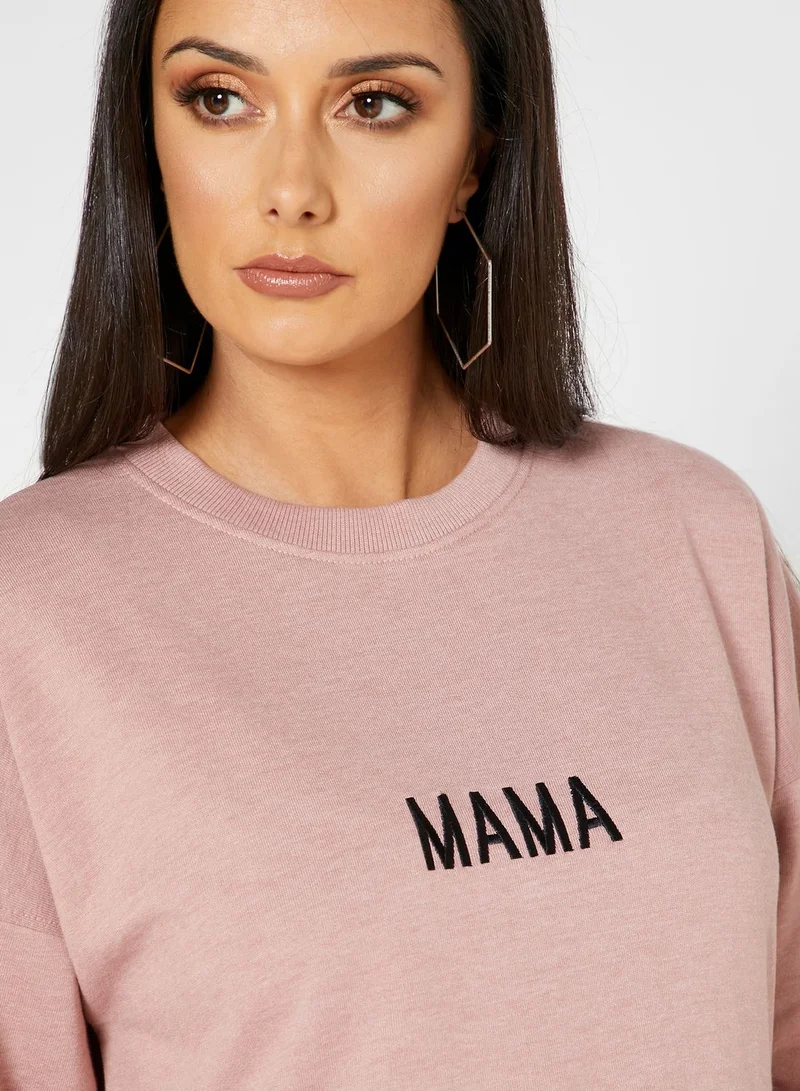 Missguided Maternity Slogan Sweatshirt