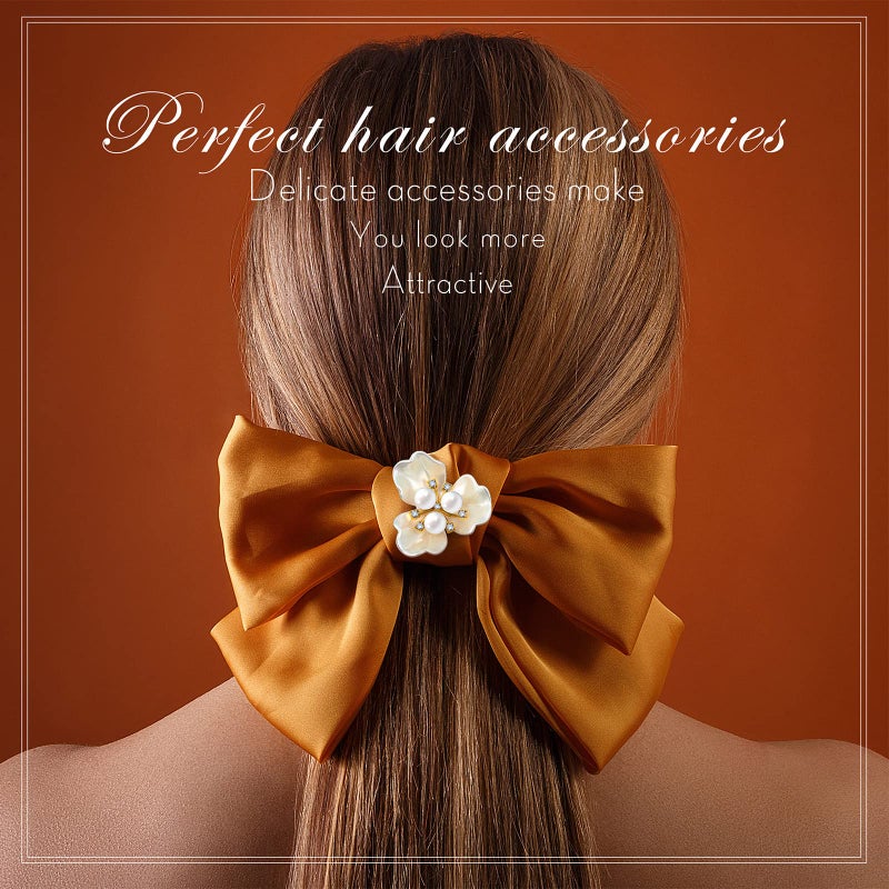 Waydress 66 Pieces Craft Pearl Crystal Rhinestone Buttons Flower Faux Pearl Bouquet Embellishments for Crafting Flat Back Decorative Button DIY Jewelry Making Supplies Wedding Bouquet Jewelry (Gold) - Image 3