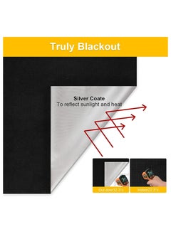 Generic Portable Blackout Blinds 150 x 200CM 100 percent Blackout Material with Hook and Loop Straps Temporary Blackout Curtain Easy to Stick On Window for Bedroom Nursery Loft Travel  - Image 4